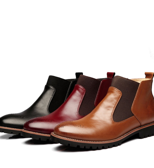 Brock Leather Boots Men Shoes Men Martin Boots