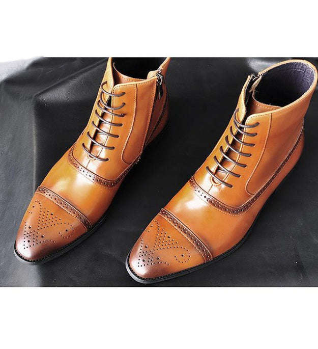Men Big Size Plush Warm Winter Shoes Men Brown Vintage Men Boots Safety Shoes