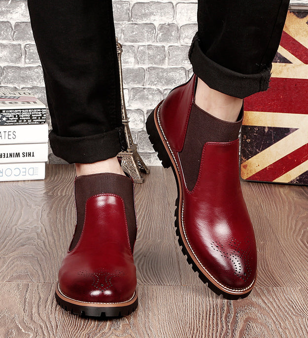 Brock Leather Boots Men Shoes Men Martin Boots