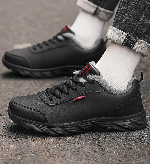 Men Sneakers Winter Warm Sports Shoes With Plush