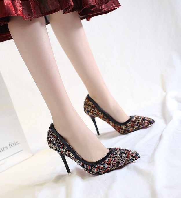 Fine heel fine heel professional heel shoes 2021 autumn and winter new lady fashion fashion cloth women shoes