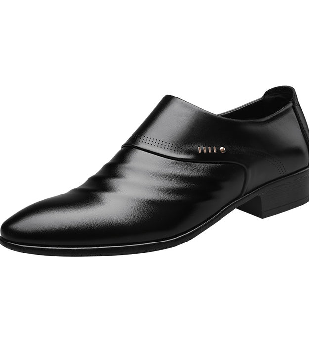 Casual pointed toe shoes men leather shoes men