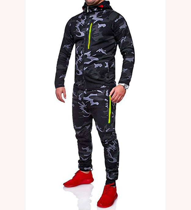 Camouflage jacket hooded men