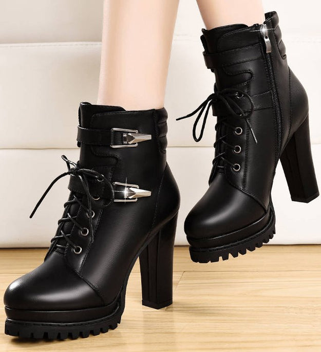 British Style High Heel Women Shoes